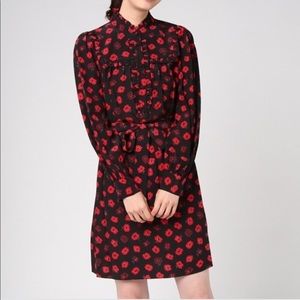 Kate Spade poppy shirt dress